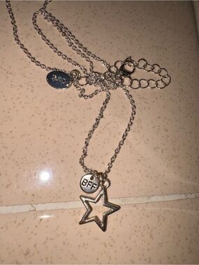 BFF Star Pendant Necklace in Silver